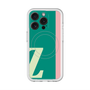 スリムプロテクションプレミアムケース with MagSafe［ オリジナル - initial color line - Z green ］