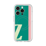 スリムプロテクションプレミアムケース with MagSafe［ オリジナル - initial color line - Z green ］