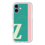 スリムプロテクションプレミアムケース with MagSafe［ オリジナル - initial color line - Z green ］