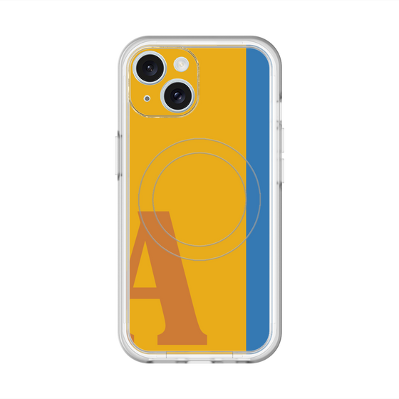 スリムプロテクションプレミアムケース with MagSafe［ オリジナル - initial color line - A orange ］