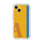 スリムプロテクションプレミアムケース with MagSafe［ オリジナル - initial color line - A orange ］