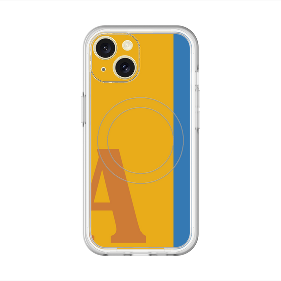 スリムプロテクションプレミアムケース with MagSafe［ オリジナル - initial color line - A orange ］