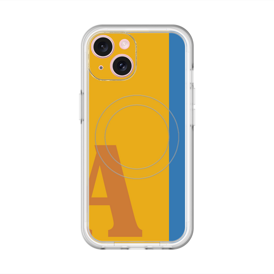 スリムプロテクションプレミアムケース with MagSafe［ オリジナル - initial color line - A orange ］