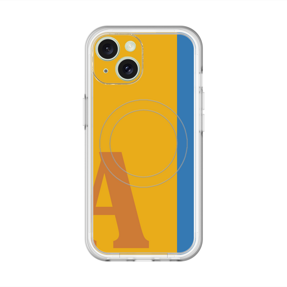 スリムプロテクションプレミアムケース with MagSafe［ オリジナル - initial color line - A orange ］