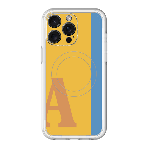 スリムプロテクションプレミアムケース with MagSafe［ オリジナル - initial color line - A orange ］