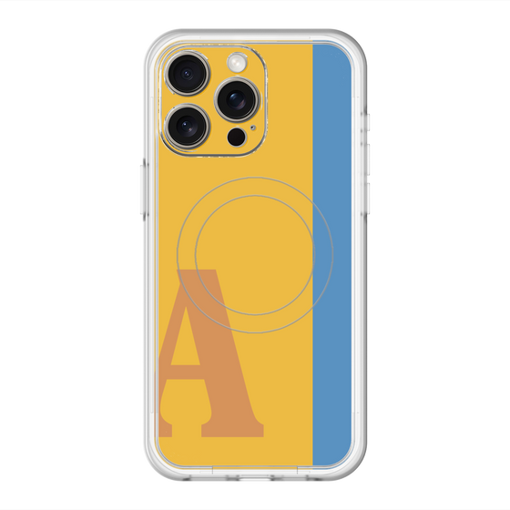 スリムプロテクションプレミアムケース with MagSafe［ オリジナル - initial color line - A orange ］