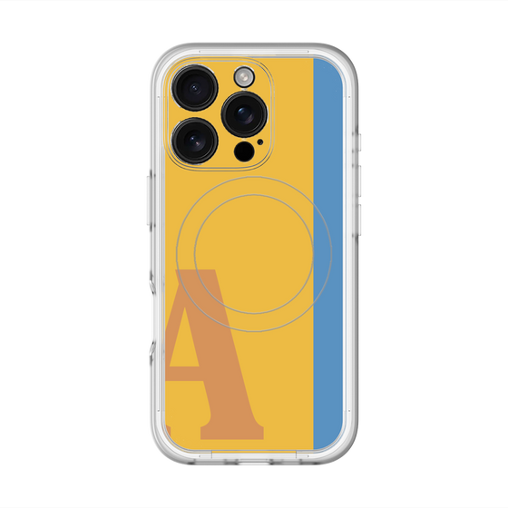スリムプロテクションプレミアムケース with MagSafe［ オリジナル - initial color line - A orange ］