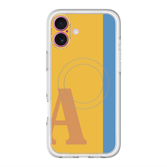 スリムプロテクションプレミアムケース with MagSafe［ オリジナル - initial color line - A orange ］