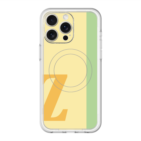 スリムプロテクションプレミアムケース with MagSafe［ オリジナル - initial color line - Z yellow ］