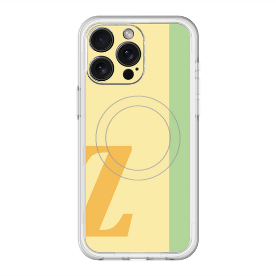 スリムプロテクションプレミアムケース with MagSafe［ オリジナル - initial color line - Z yellow ］