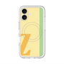 スリムプロテクションプレミアムケース with MagSafe［ オリジナル - initial color line - Z yellow ］