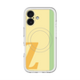 スリムプロテクションプレミアムケース with MagSafe［ オリジナル - initial color line - Z yellow ］