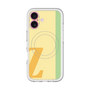 スリムプロテクションプレミアムケース with MagSafe［ オリジナル - initial color line - Z yellow ］