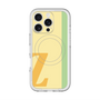 スリムプロテクションプレミアムケース with MagSafe［ オリジナル - initial color line - Z yellow ］