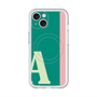 スリムプロテクションプレミアムケース with MagSafe［ オリジナル - initial color line - A green ］