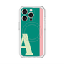 スリムプロテクションプレミアムケース with MagSafe［ オリジナル - initial color line - A green ］