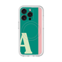 スリムプロテクションプレミアムケース with MagSafe［ オリジナル - initial color line - A green ］