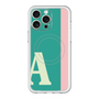 スリムプロテクションプレミアムケース with MagSafe［ オリジナル - initial color line - A green ］