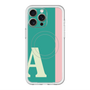 スリムプロテクションプレミアムケース with MagSafe［ オリジナル - initial color line - A green ］