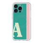 スリムプロテクションプレミアムケース with MagSafe［ オリジナル - initial color line - A green ］
