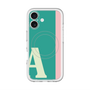 スリムプロテクションプレミアムケース with MagSafe［ オリジナル - initial color line - A green ］