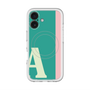 スリムプロテクションプレミアムケース with MagSafe［ オリジナル - initial color line - A green ］