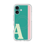 スリムプロテクションプレミアムケース with MagSafe［ オリジナル - initial color line - A green ］