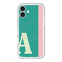 スリムプロテクションプレミアムケース with MagSafe［ オリジナル - initial color line - A green ］