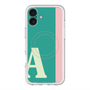 スリムプロテクションプレミアムケース with MagSafe［ オリジナル - initial color line - A green ］