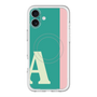 スリムプロテクションプレミアムケース with MagSafe［ オリジナル - initial color line - A green ］