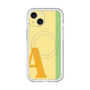 スリムプロテクションプレミアムケース with MagSafe［ オリジナル - initial color line - A yellow ］
