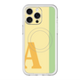 スリムプロテクションプレミアムケース with MagSafe［ オリジナル - initial color line - A yellow ］