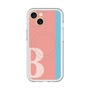 スリムプロテクションプレミアムケース with MagSafe［ オリジナル - initial color line - B pink ］