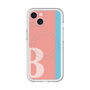 スリムプロテクションプレミアムケース with MagSafe［ オリジナル - initial color line - B pink ］