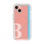 スリムプロテクションプレミアムケース with MagSafe［ オリジナル - initial color line - B pink ］