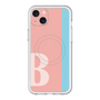 スリムプロテクションプレミアムケース with MagSafe［ オリジナル - initial color line - B pink ］