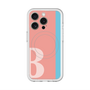 スリムプロテクションプレミアムケース with MagSafe［ オリジナル - initial color line - B pink ］