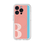 スリムプロテクションプレミアムケース with MagSafe［ オリジナル - initial color line - B pink ］