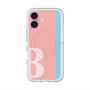 スリムプロテクションプレミアムケース with MagSafe［ オリジナル - initial color line - B pink ］