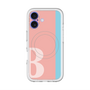 スリムプロテクションプレミアムケース with MagSafe［ オリジナル - initial color line - B pink ］