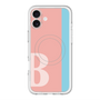 スリムプロテクションプレミアムケース with MagSafe［ オリジナル - initial color line - B pink ］