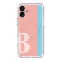スリムプロテクションプレミアムケース with MagSafe［ オリジナル - initial color line - B pink ］