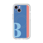 スリムプロテクションプレミアムケース with MagSafe［ オリジナル - initial color line - B blue ］