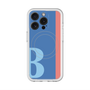 スリムプロテクションプレミアムケース with MagSafe［ オリジナル - initial color line - B blue ］