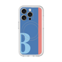 スリムプロテクションプレミアムケース with MagSafe［ オリジナル - initial color line - B blue ］