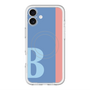 スリムプロテクションプレミアムケース with MagSafe［ オリジナル - initial color line - B blue ］