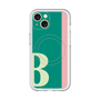 スリムプロテクションプレミアムケース with MagSafe［ オリジナル - initial color line - B green ］