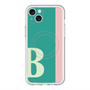 スリムプロテクションプレミアムケース with MagSafe［ オリジナル - initial color line - B green ］