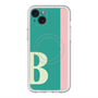 スリムプロテクションプレミアムケース with MagSafe［ オリジナル - initial color line - B green ］