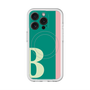 スリムプロテクションプレミアムケース with MagSafe［ オリジナル - initial color line - B green ］